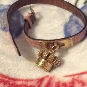 Juicy Couture Pink Wrap Crown Watch